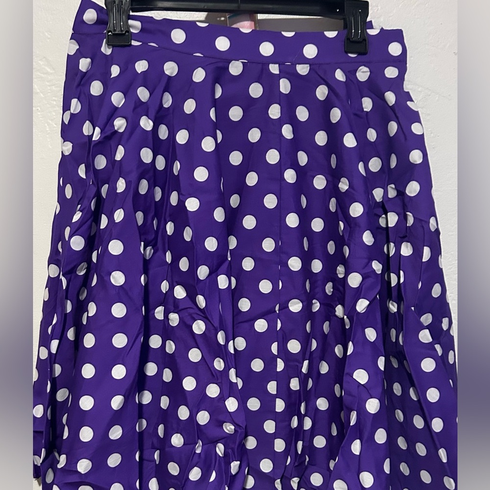 Purple Polka Dot Skirt